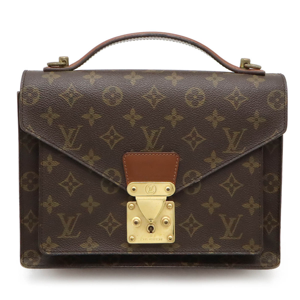 LOUIS VUITTON Monogram Monceau Shoulder Bag Handbag Shoulder strap Key